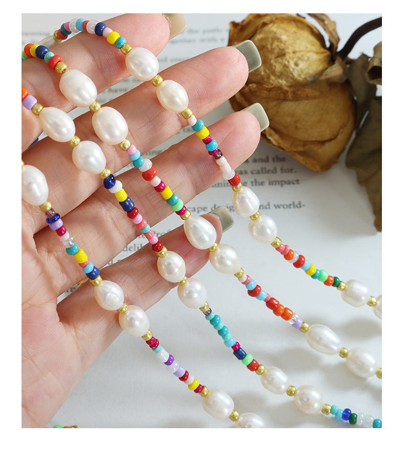 Rainbow | Necklace | 18K Gold Pearl