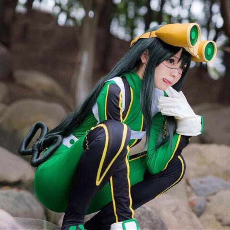 My Hero Academia Froppy Tsuyu Asui Fighting Suit Cosplay Costume Delux