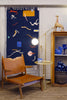 Brass And Globe Axis Floor Lamp