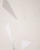 DecoPrism Wallpaper in White and Stone on Snow