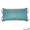 Silk Dupioni Pillow Light Teal 12x22
