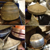 Finial Disk Pendant Light in Copper