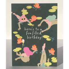 noi Wild Swimmers Birthday Card