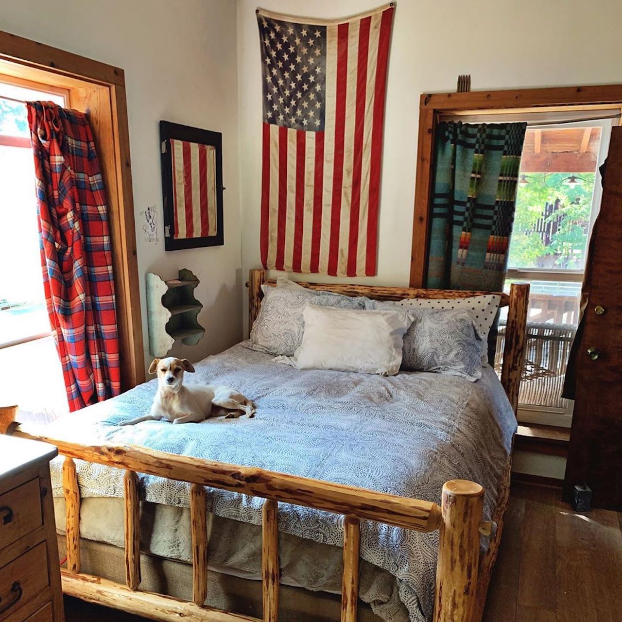 Pattern Players: Mary Heffernan of Five Marys Farm | Andanza Navy bedding | Laundry Studio | Hygge & West