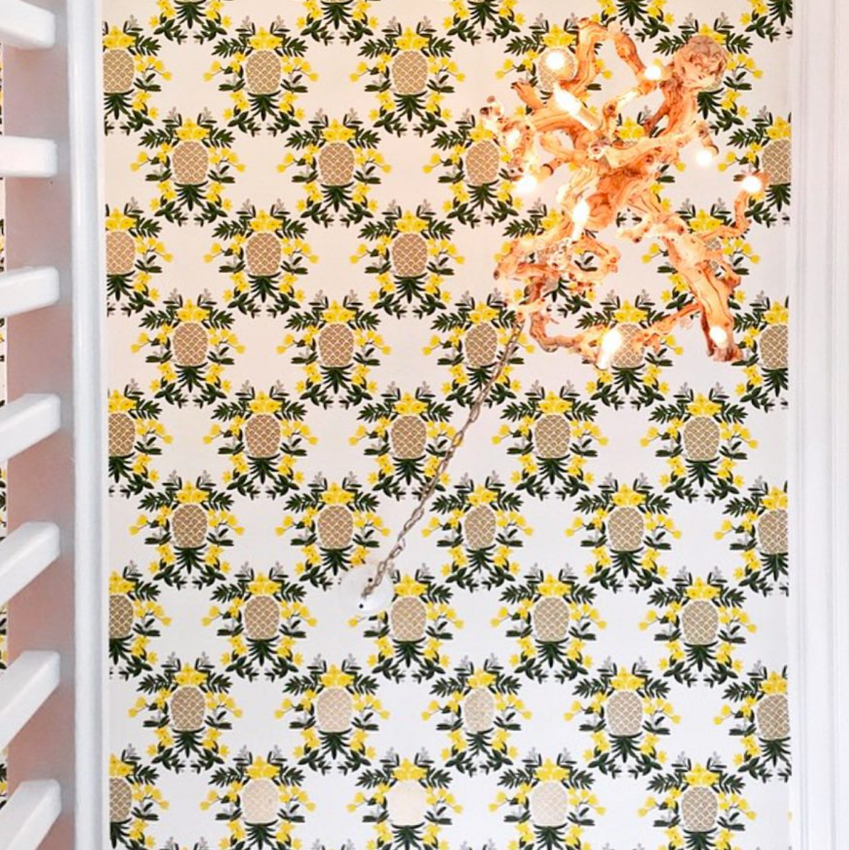 Best Wallpapers for a Ceiling Roundup | Pineapples (Yellow)