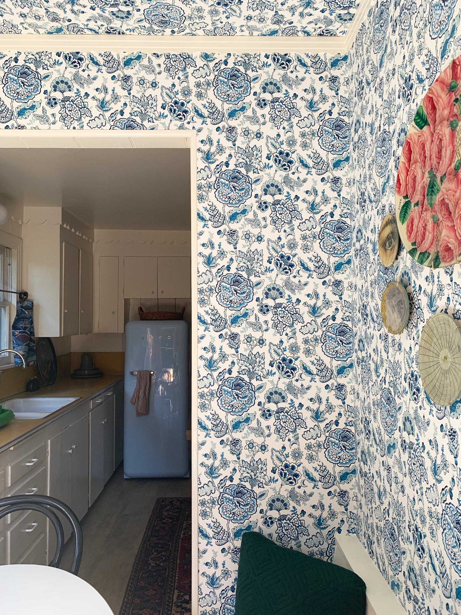 Kitchen Nook Before & After | Florebela (Navy) | Hygge & West