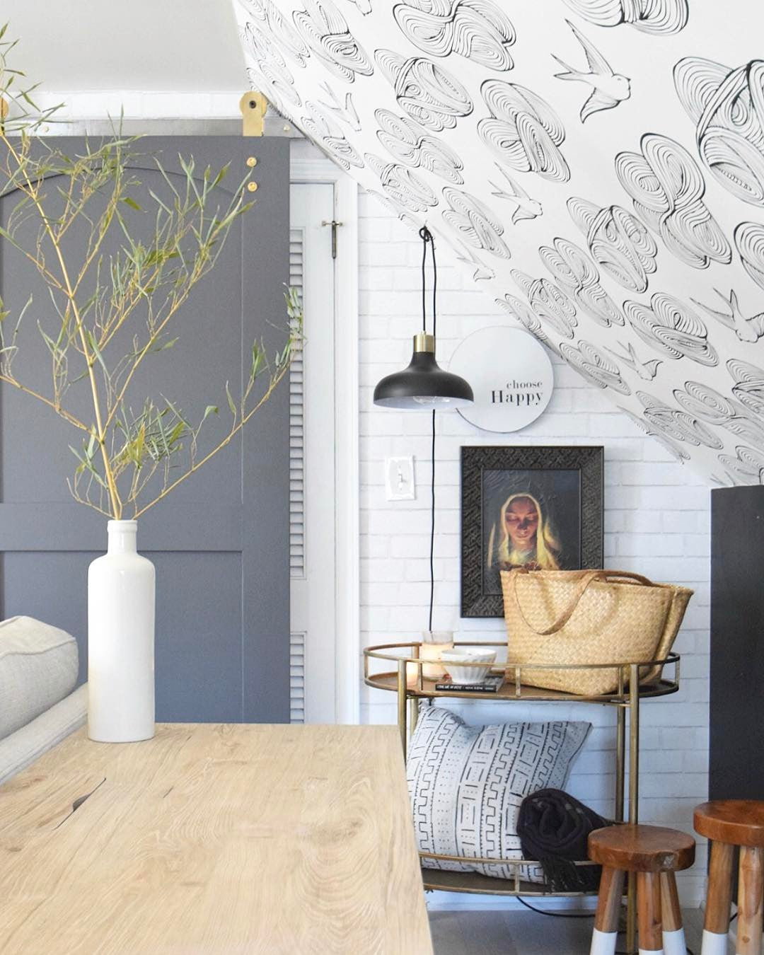 Daydream Black wallpaper | Julia Rothman | Hygge & West