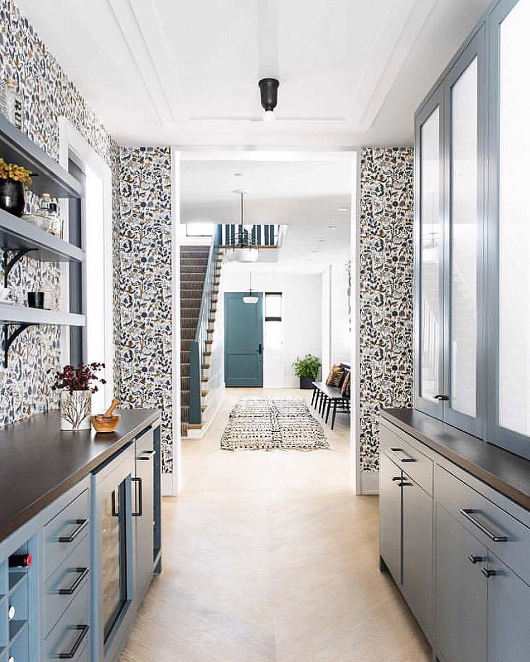 Our Favorite Patterns for the Kitchen | Foret Charcoal wallpaper | Julia Rothman | Hygge & West
