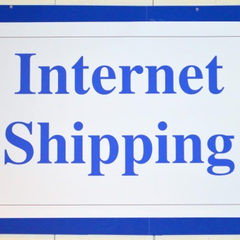 Internet Shipping sign