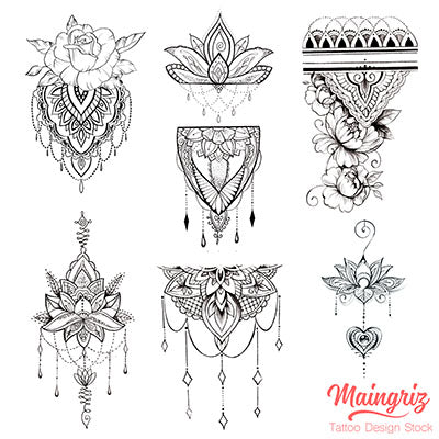 6 amazing mandala download tattoo design digital download reference