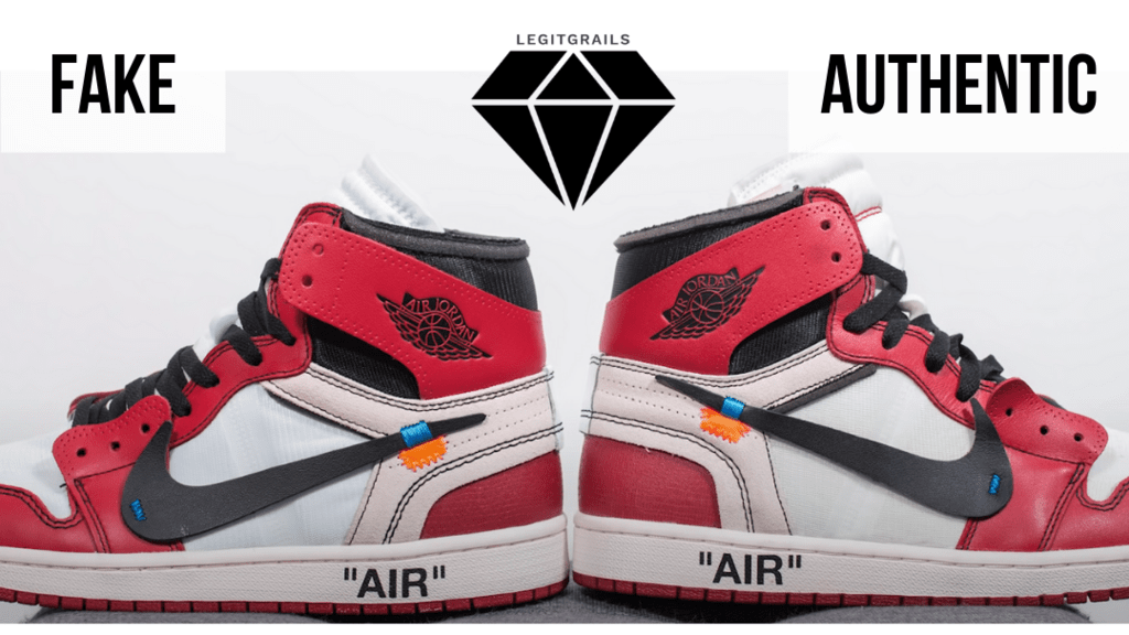How to Spot Fake Off White Jordan 1 Chicago: The Height of the Heel Method
