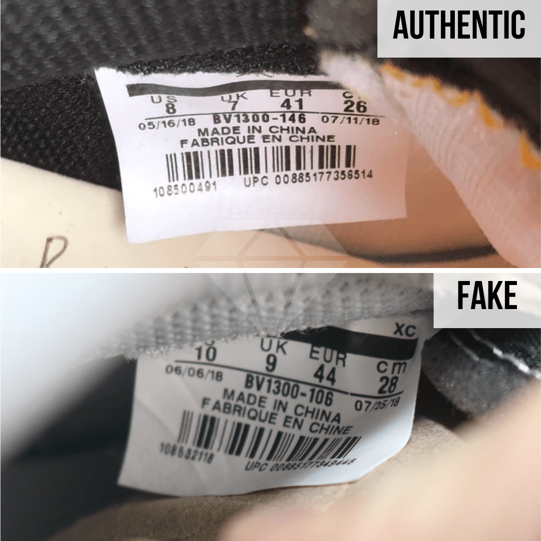 How To Spot Fake Jordan 1 Union: The Size Tag Method
