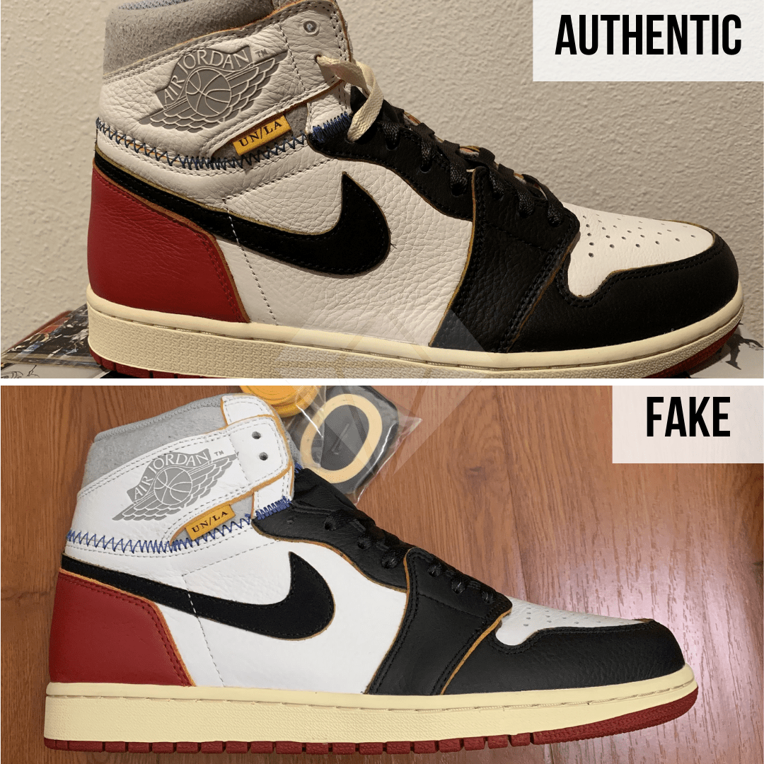 How To Spot Fake Jordan 1 Union: The Outer Swoosh Method
