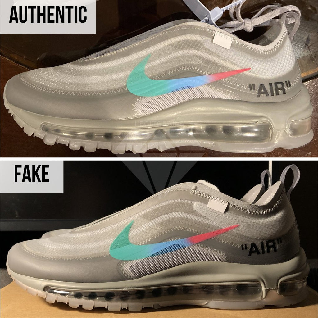 How to Spot Fake Air Max Off-White 97 Menta: The Overall Shape Method