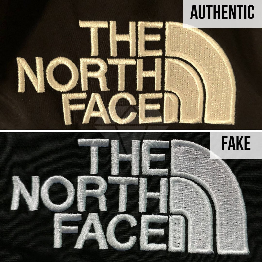 Supreme The North Face Mountain Baltoro Jacket Fake VS Real Guide: The North Face Front Tag Method