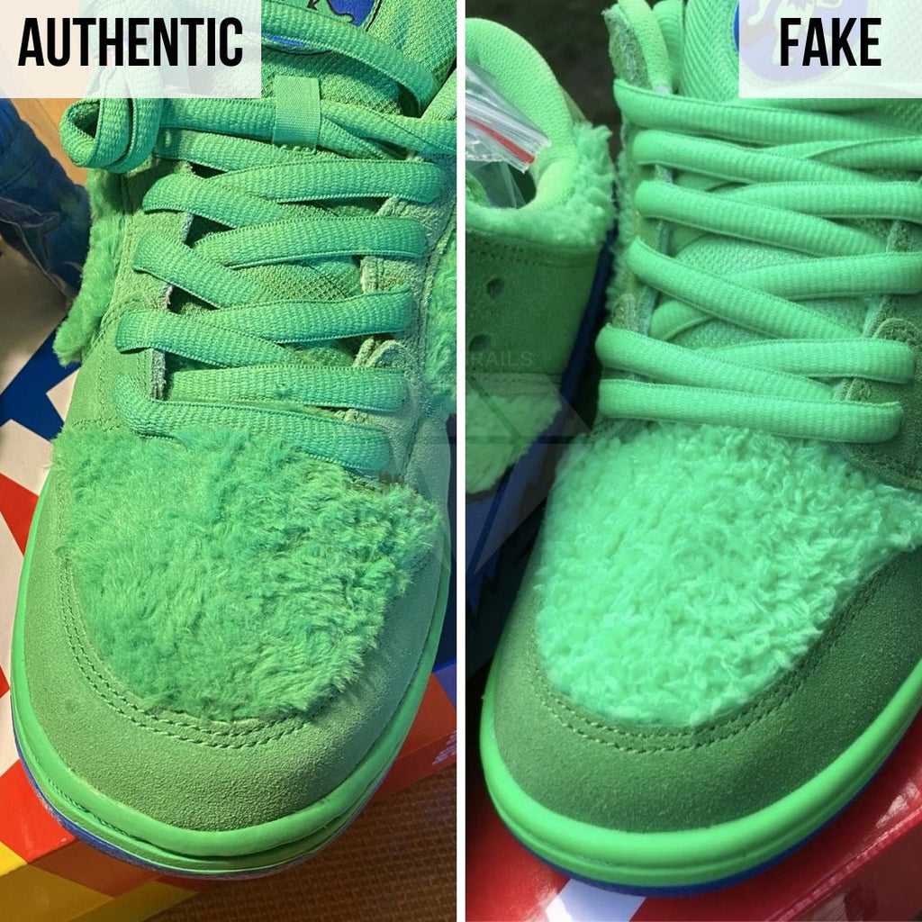 Nike SB Dunk Low Grateful Dead Green Bear Fake vs Real Guide: The Toe Box Method