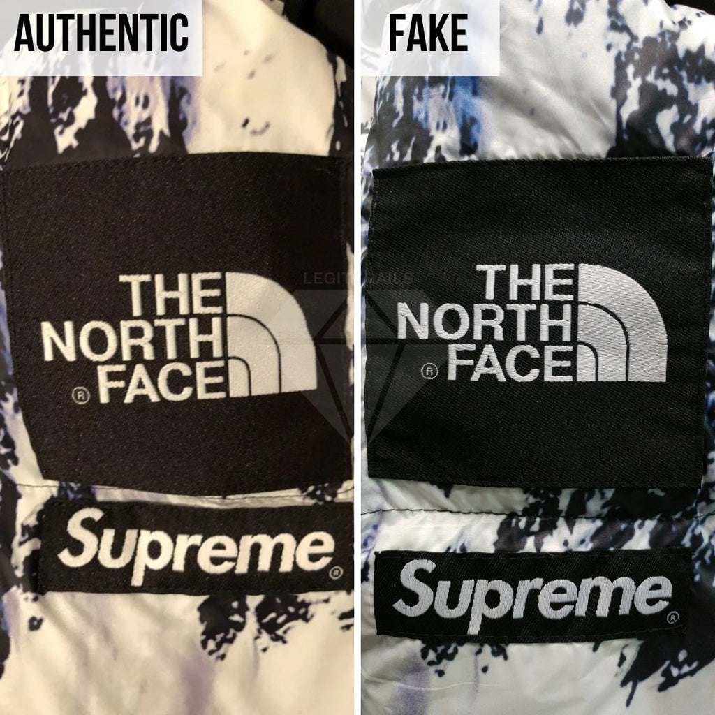 Supreme The North Face Mountain Baltoro Jacket Fake VS Real Guide: The Arm Tag Method