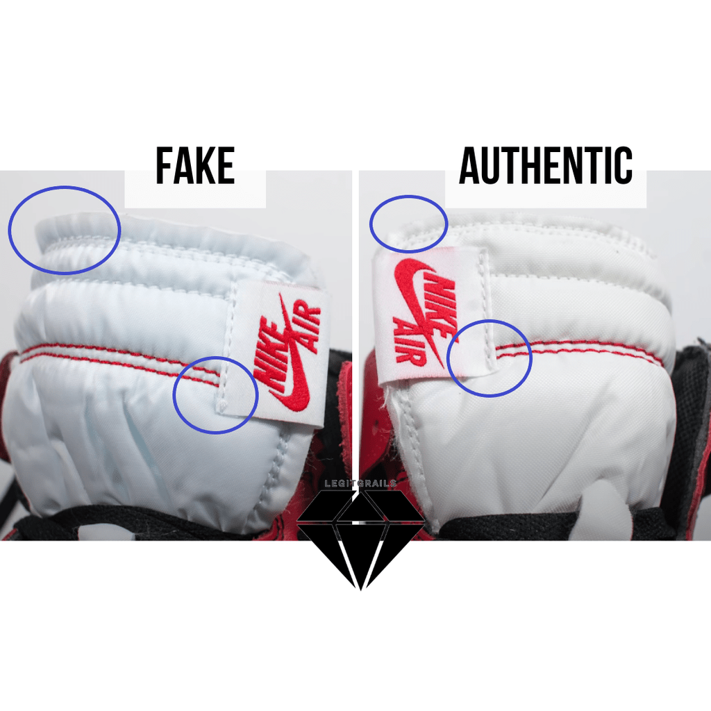 How to Spot Fake Off White Jordan 1 Chicago: The Front Side Tongue Method