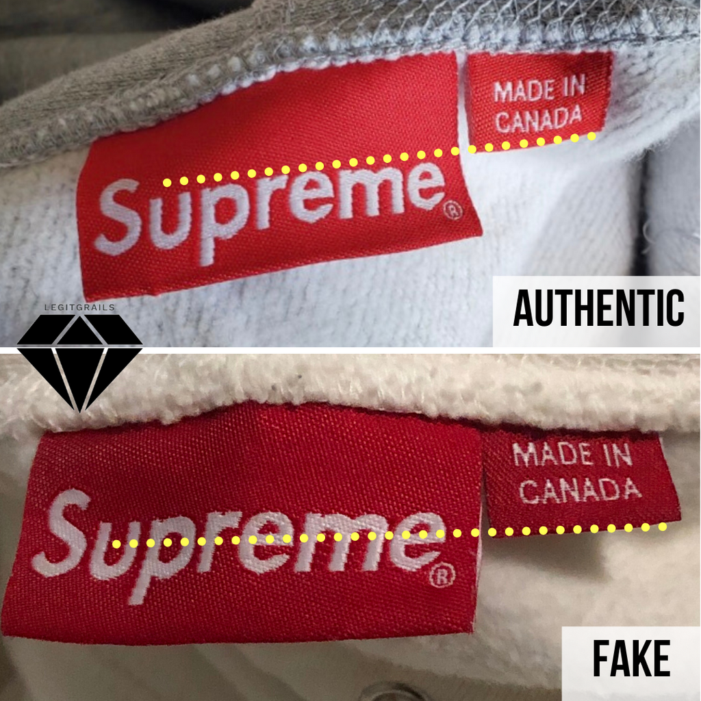 How to spot fake Supreme Box Logo hoodie: the neck tag method