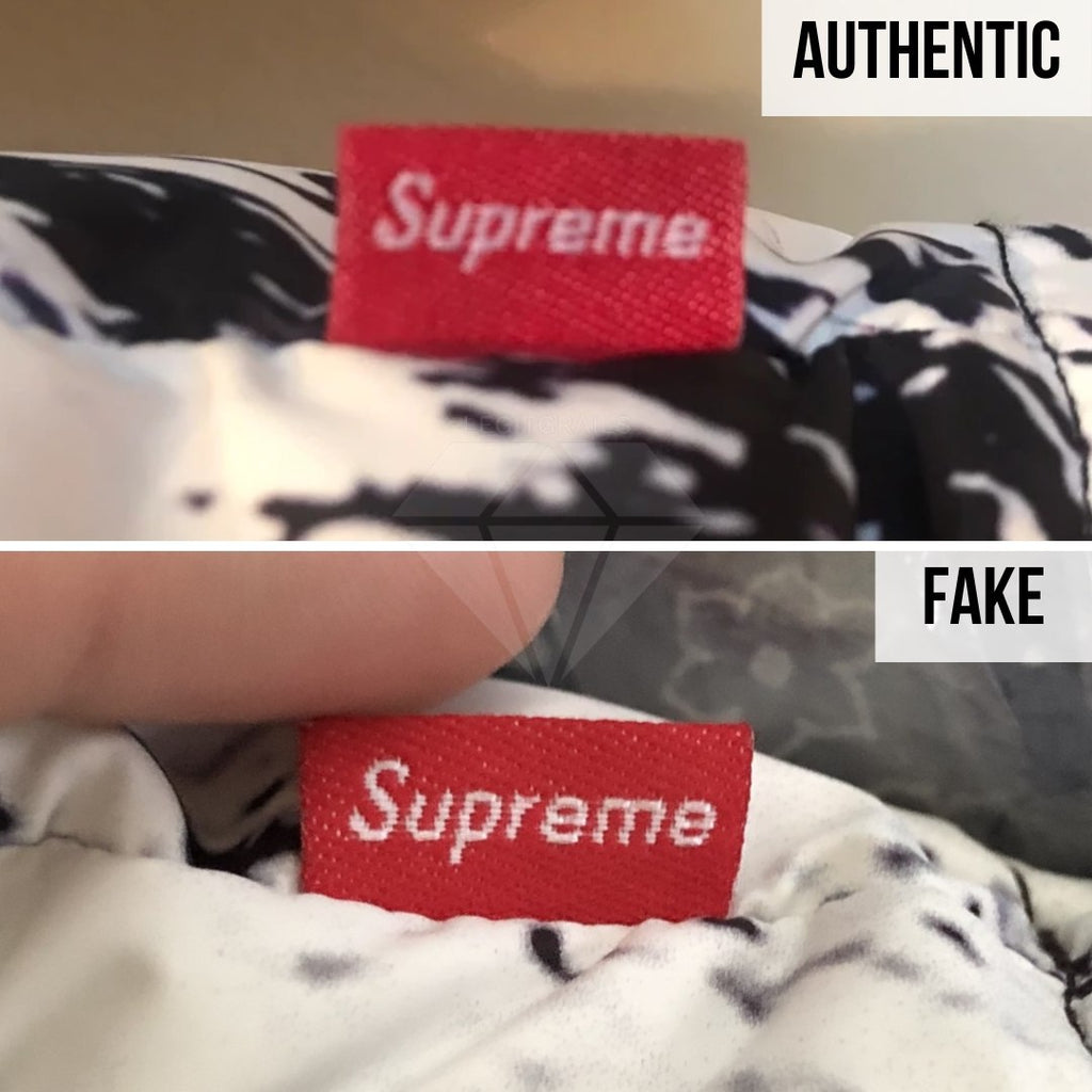 Supreme The North Face Mountain Baltoro Jacket Fake VS Real Guide: The Supreme Side Tag Method