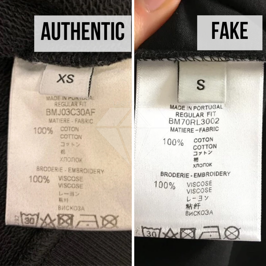 How to spot fake Givenchy signature sweatshirt | Wash Tag Method