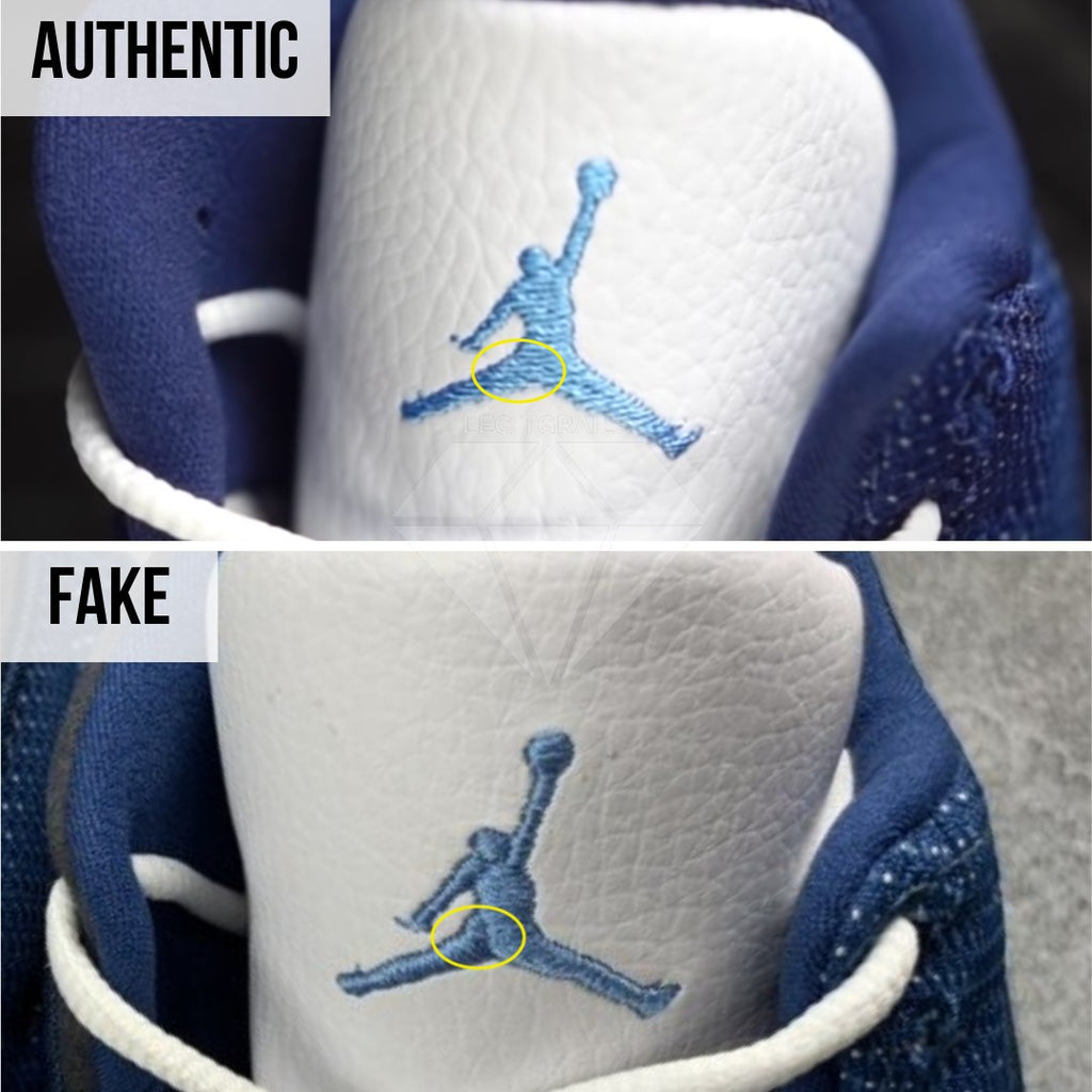 Air Jordan 13 Flint Fake vs Real Guide: The Throat Jumpman Logo Method