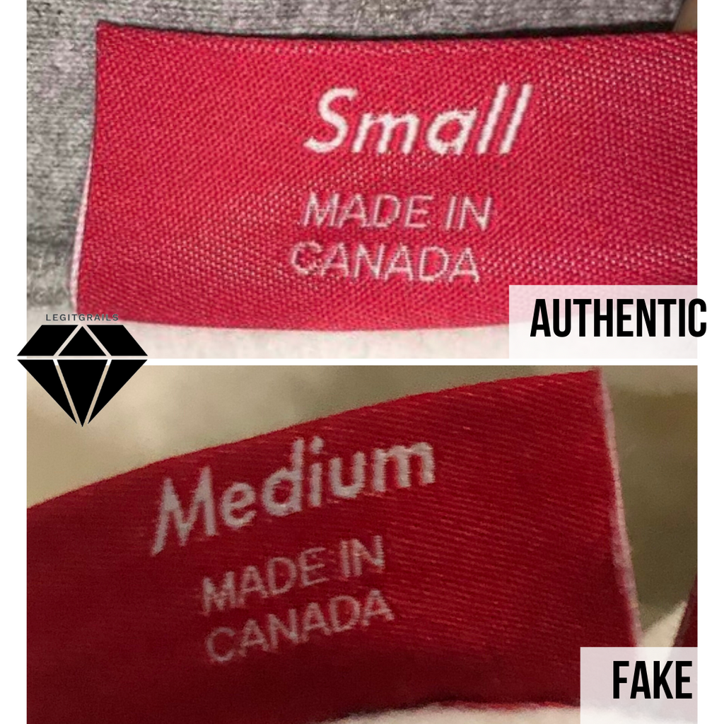 How to spot fake Supreme Box Logo hoodie: the backside neck tag method