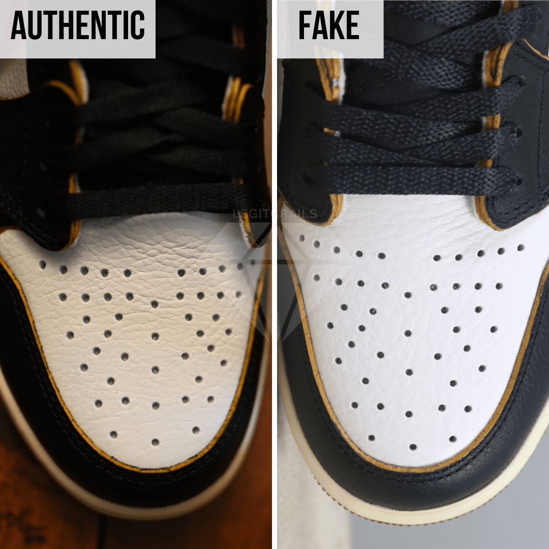 How To Spot Fake Jordan 1 Union: The Toe Box Area Method