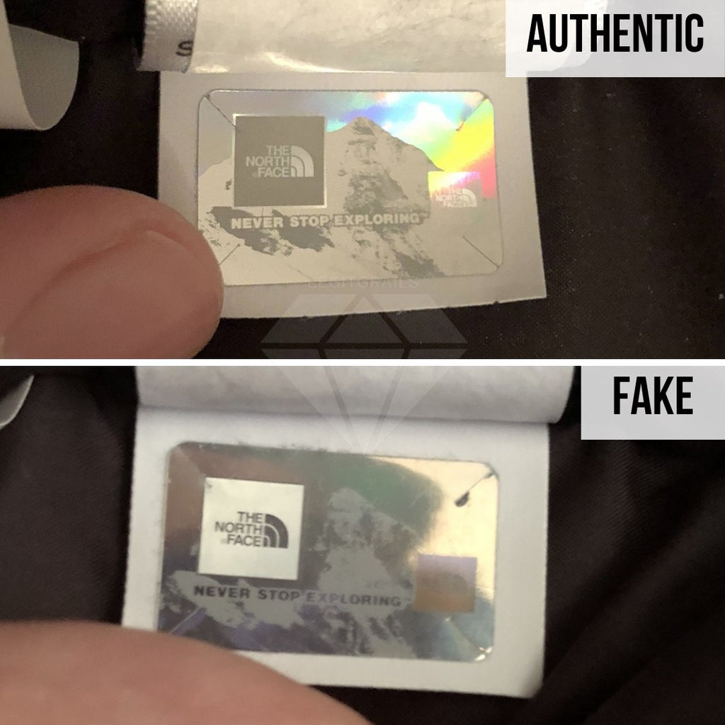 Supreme The North Face Mountain Baltoro Jacket Fake VS Real Guide: The Holographic Tag Method