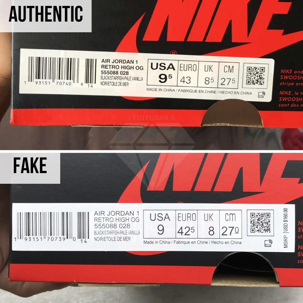 How To Spot Fake Jordan 1 Shattered Backboard 3.0: The Shoe Box Label Method