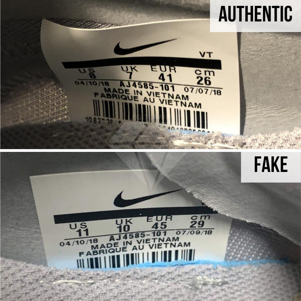 How to Spot Fake Air Max Off-White 97 Menta: The Size Tag Method