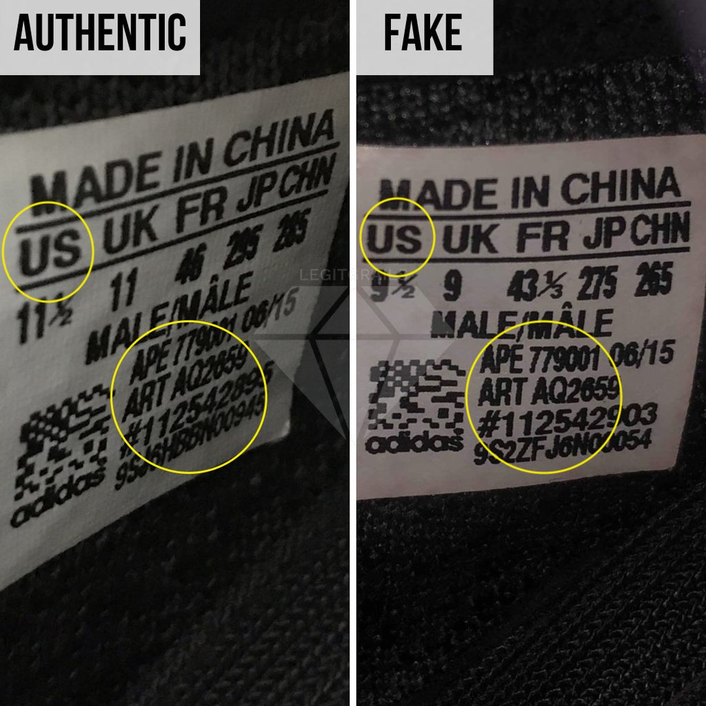 How To Spot Fake Yeezy Boost 350 V1: The Size Tag Method