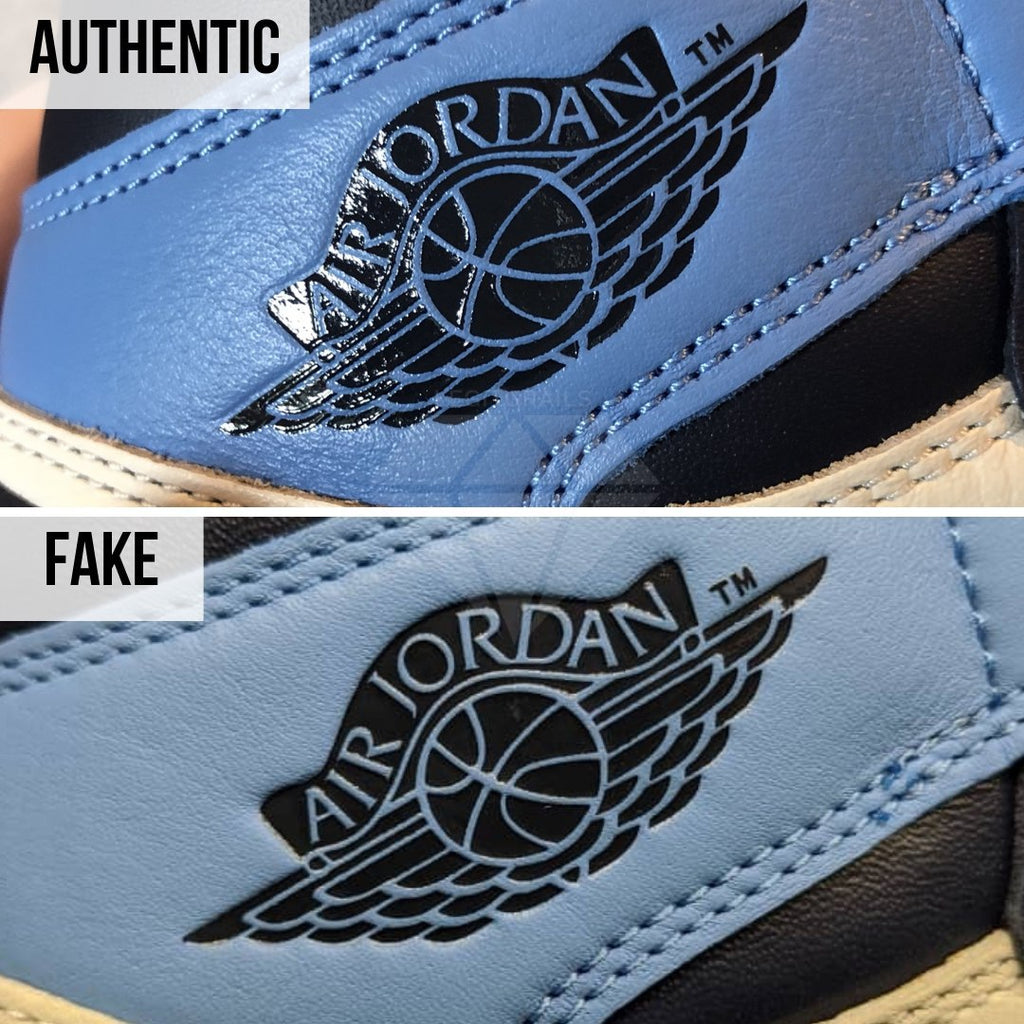 How To Spot Fake Jordan 1 Obsidian UNC: The Air Jordan Wings Logo Method