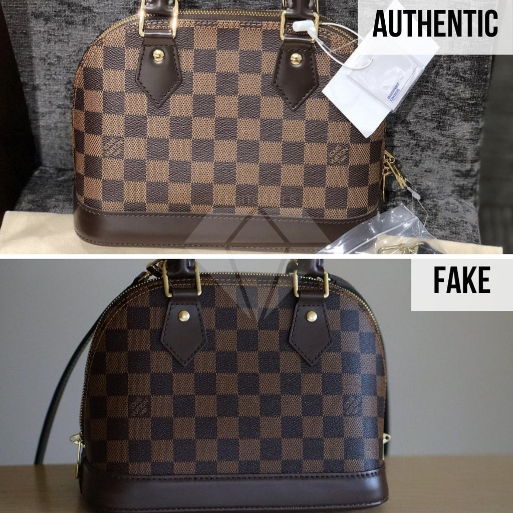 Louis Vuitton Alma Bag Fake vs Real Guide: The Front Method