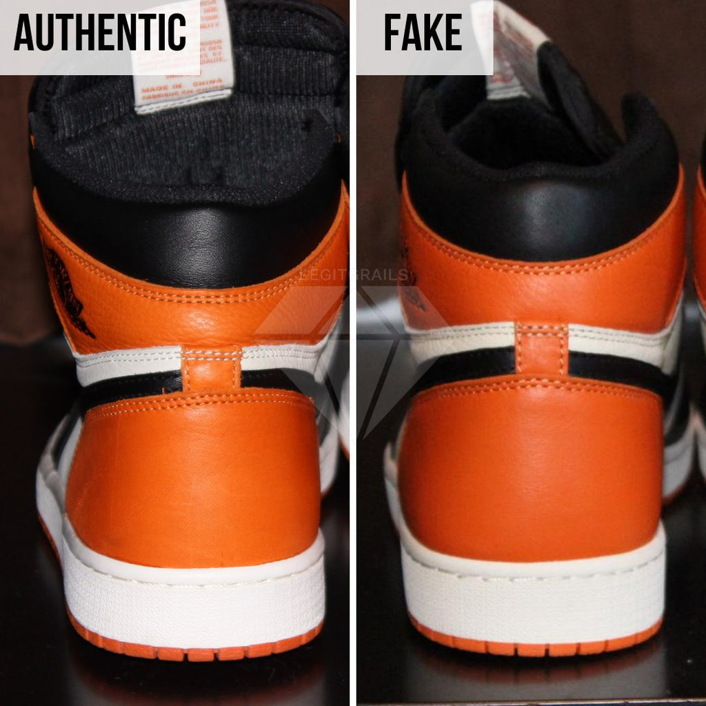 Jordan 1 Shattered Backboard Real VS Fake Guide: The Heel Counter Method