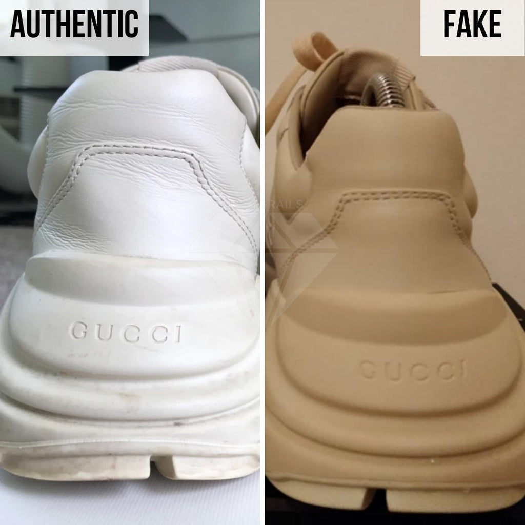 Gucci Rhyton Gucci Print Sneakers Legit Check Guides: The Heel Method
