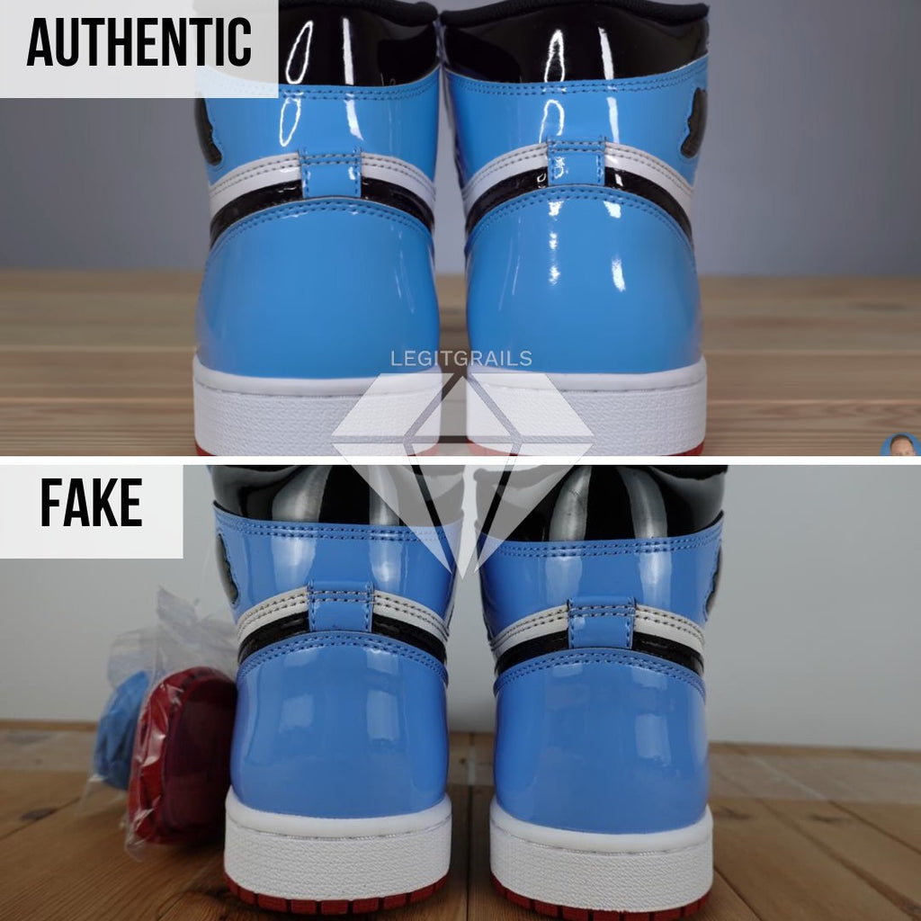 How To Spot Fake Nike Air Jordan 1 Fearless: Hourglass shape