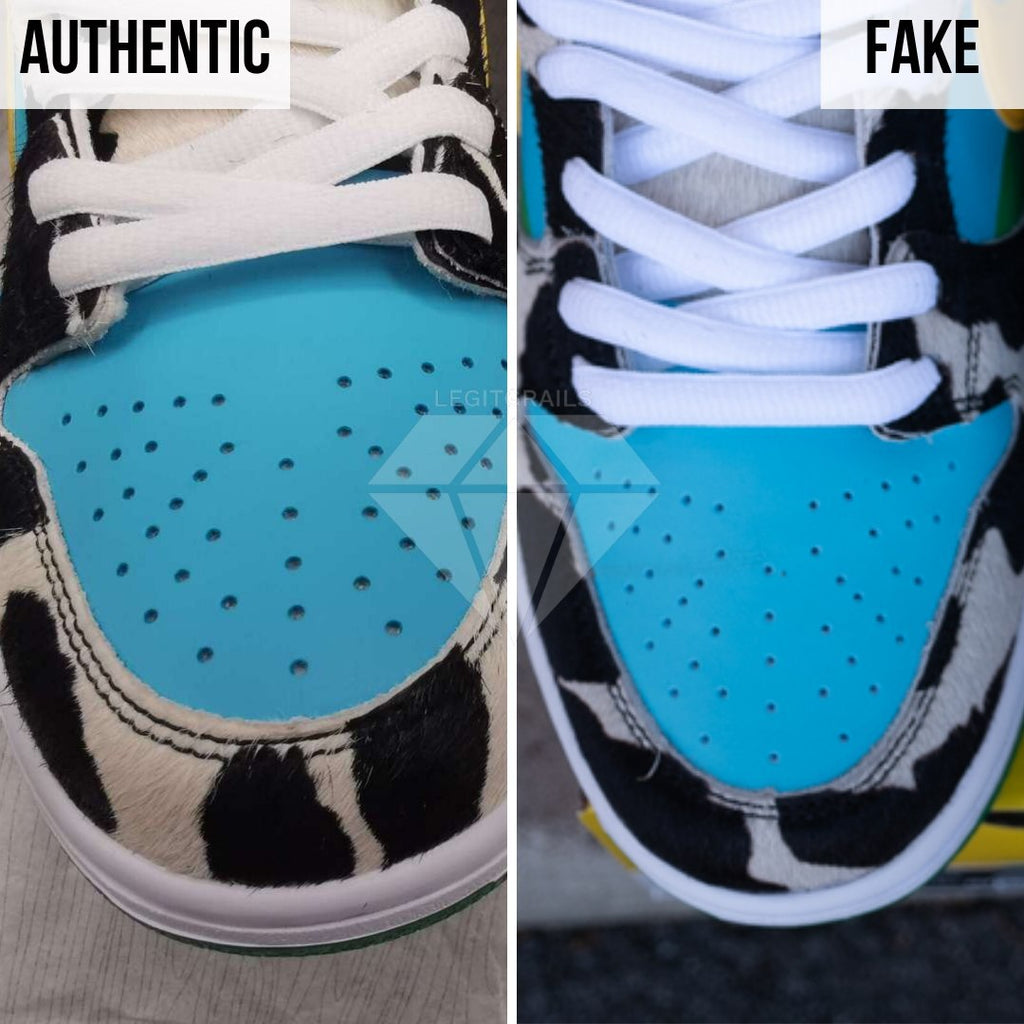 how to legit check Nike SB Dunk Low Ben & Jerry's Chunky Dunky: The Toe Box Area Method