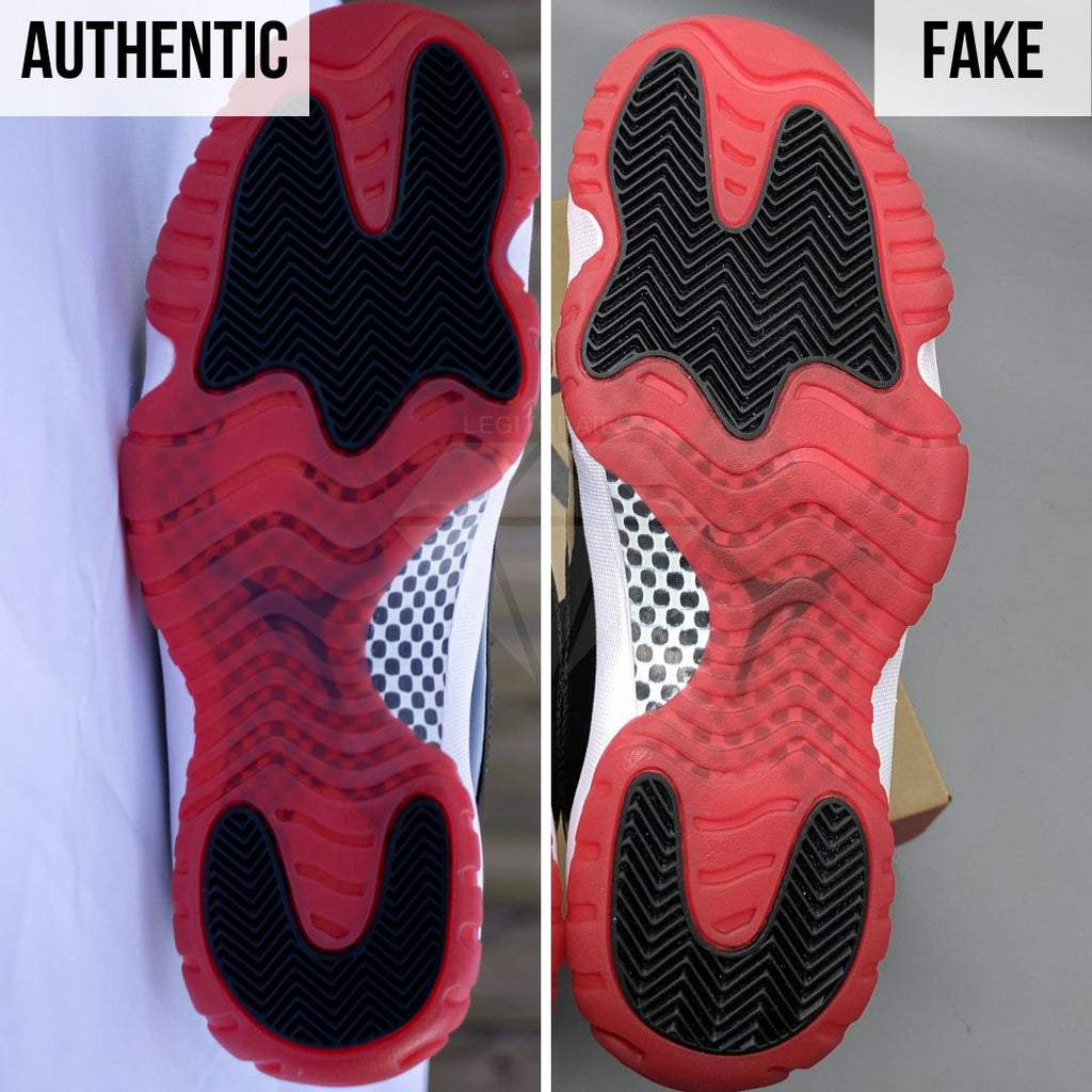 How To Spot Fake Jordan 11 Bred: The Outsole Method