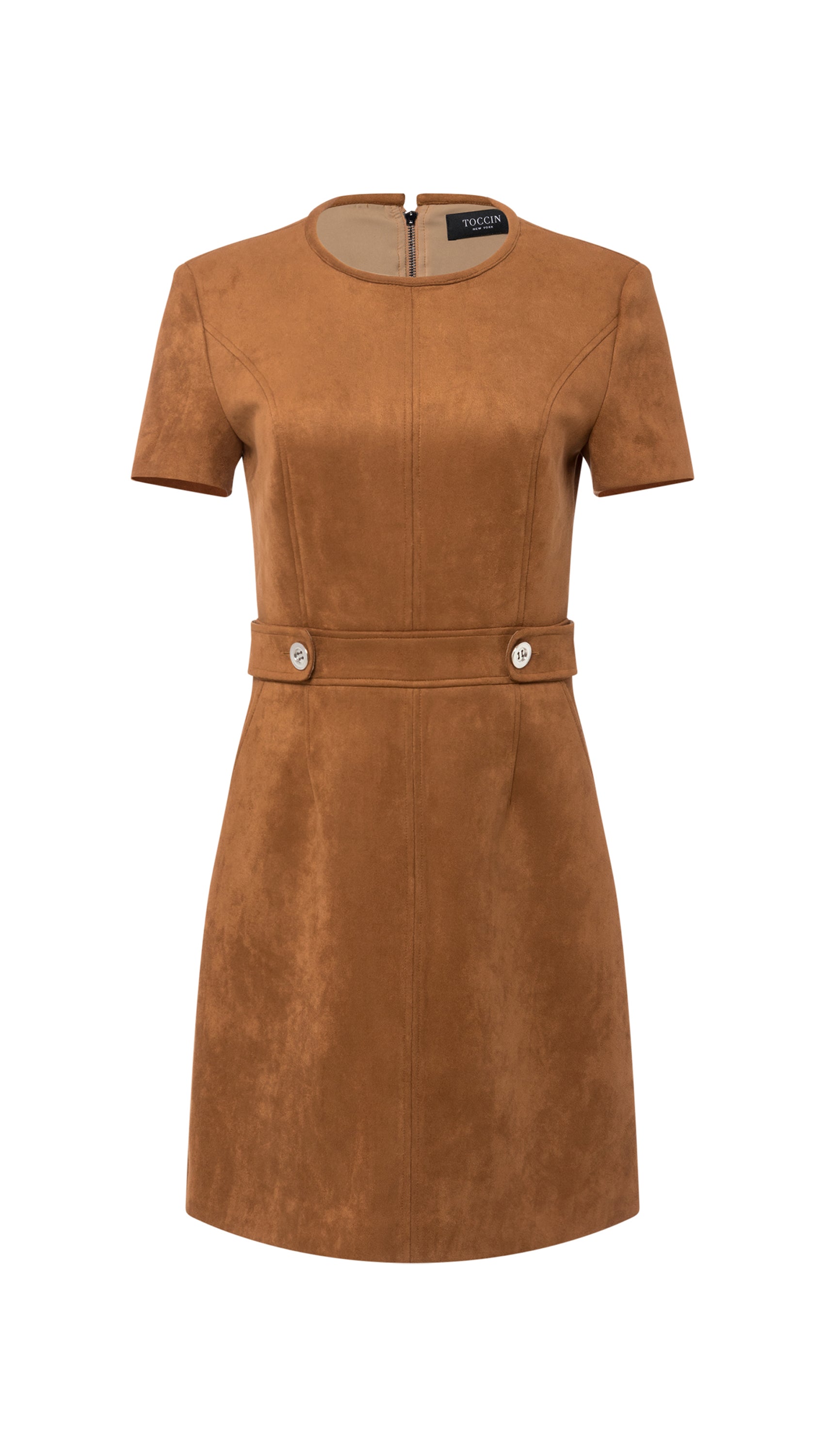 tan a line dress