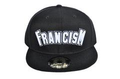 Snapback FM#1 White on Black