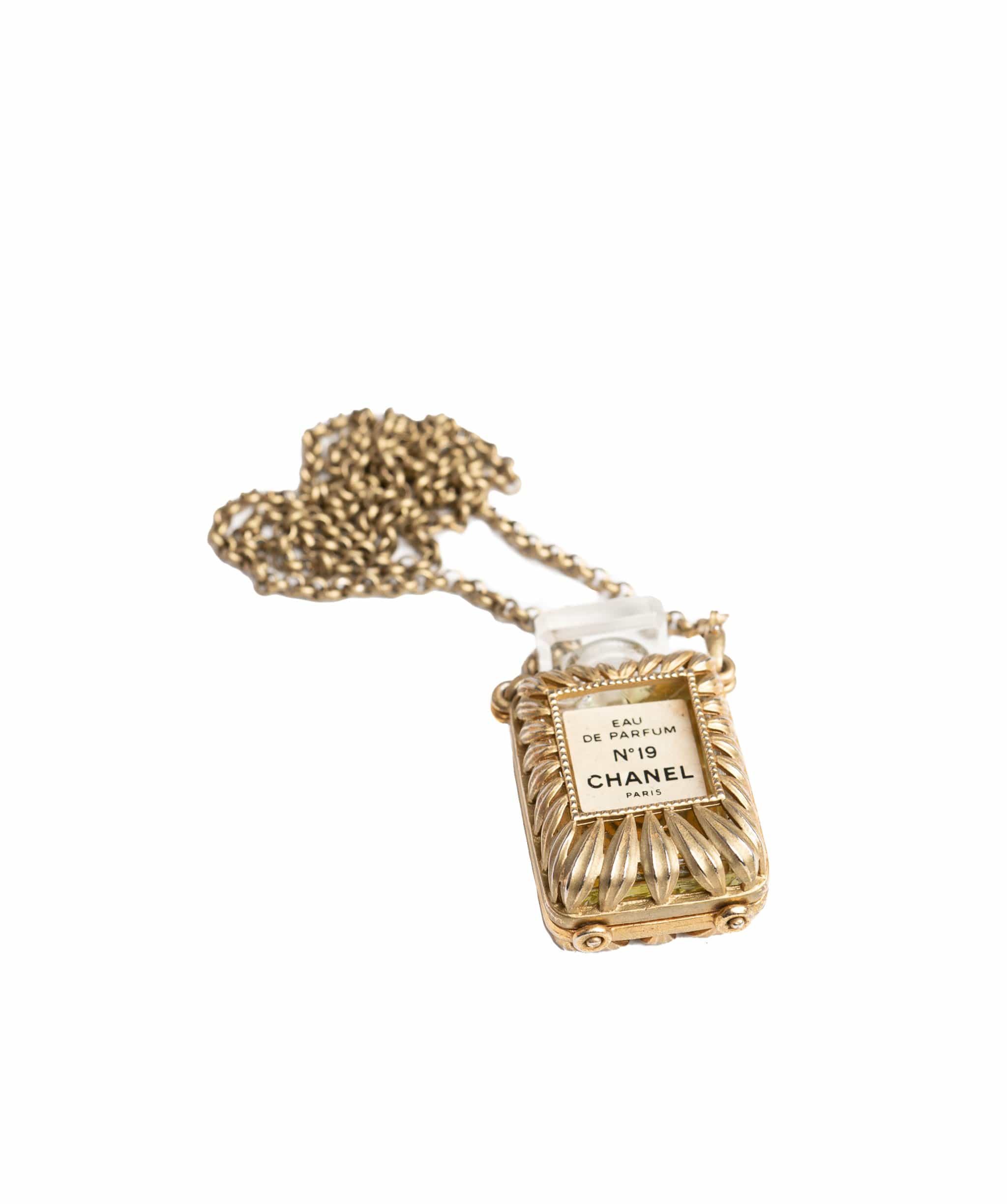Chanel style perfume bottle necklace gold ASL1103 – LuxuryPromise