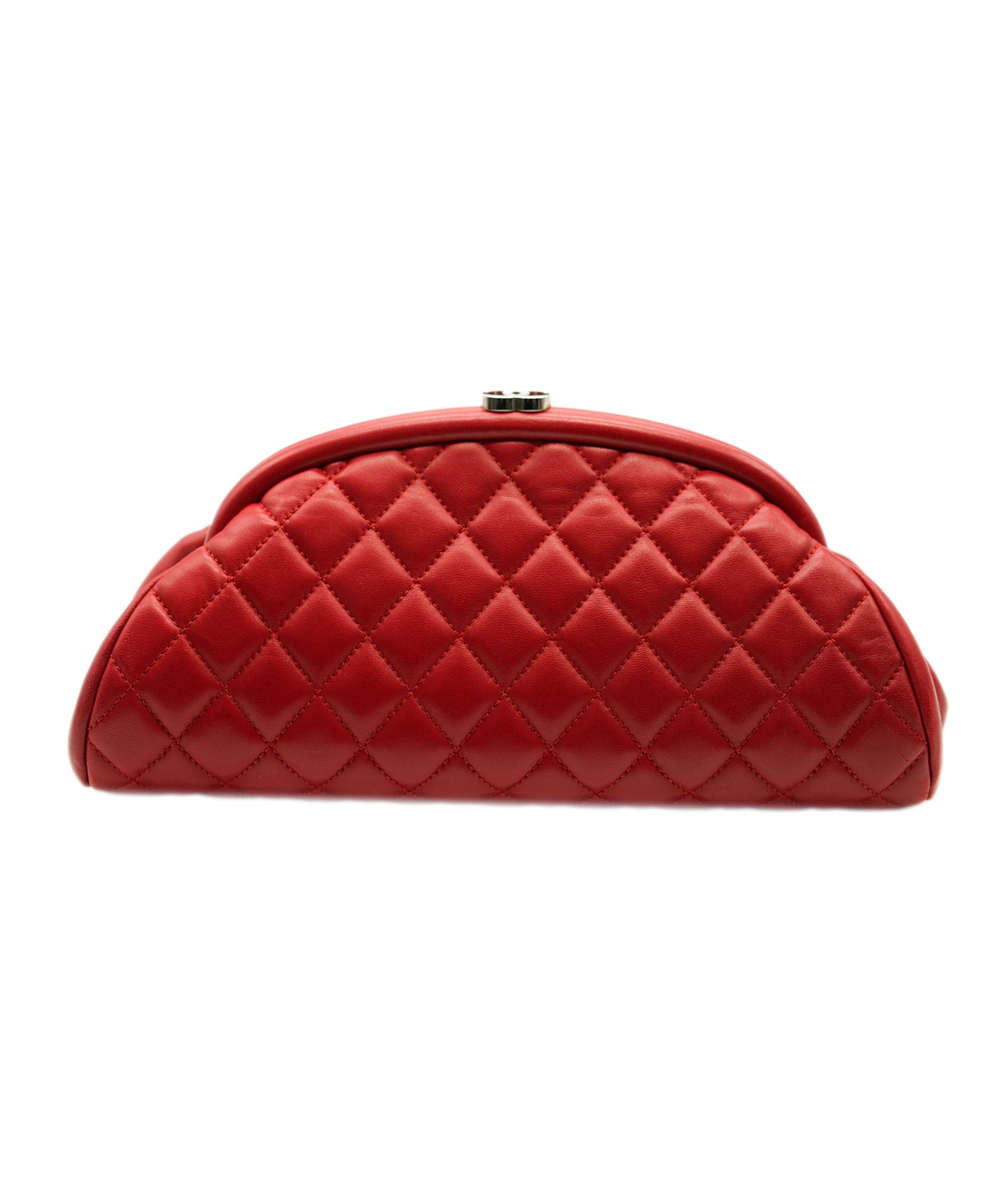 Chanel timeless red clutch bag ALC0271