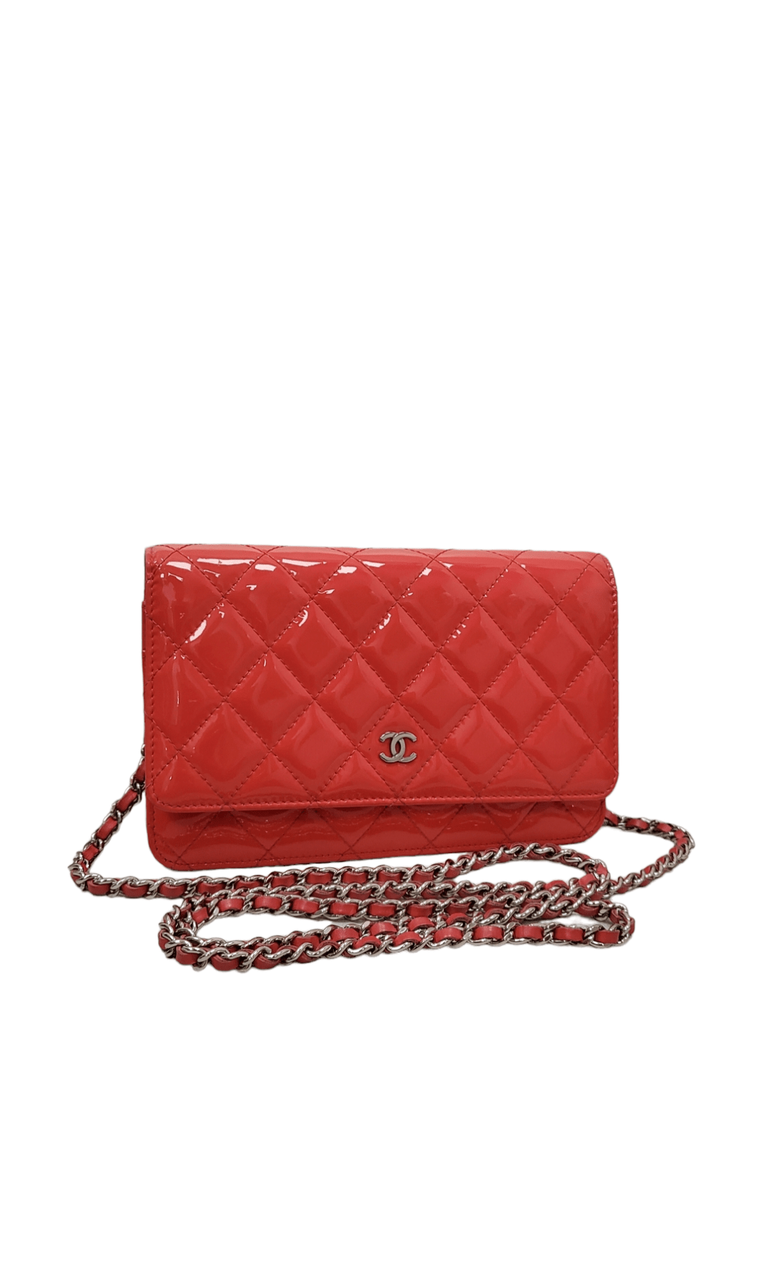 Chanel Wallet on Chain Pink Patent SHW SYC1057