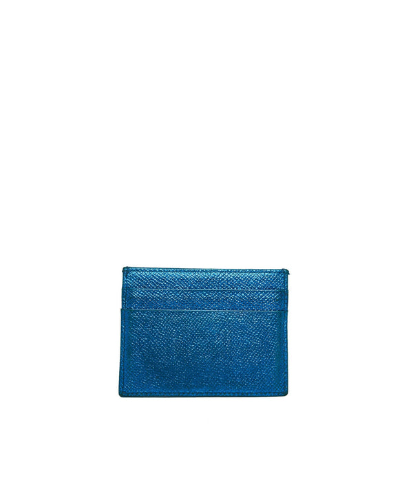 Dolce & Gabbana Dolce and Gabanna metalic blue card holder  - ADL1117