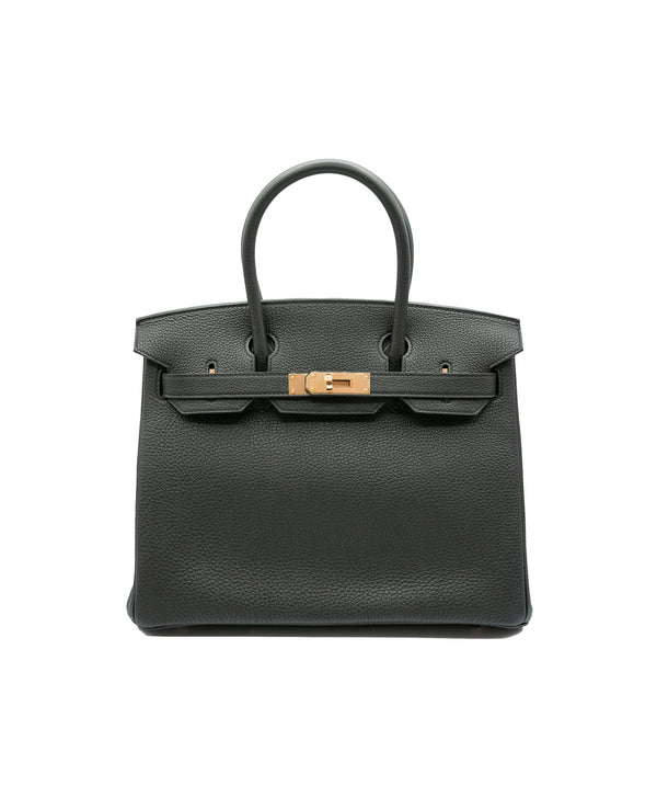 Hermès Hermes Birkin Black 30 Togo with RGHW - LX1384