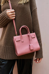 Yves Saint Laurent Saint Laurent Pink Leather Small Sac De Jour - AGL1828