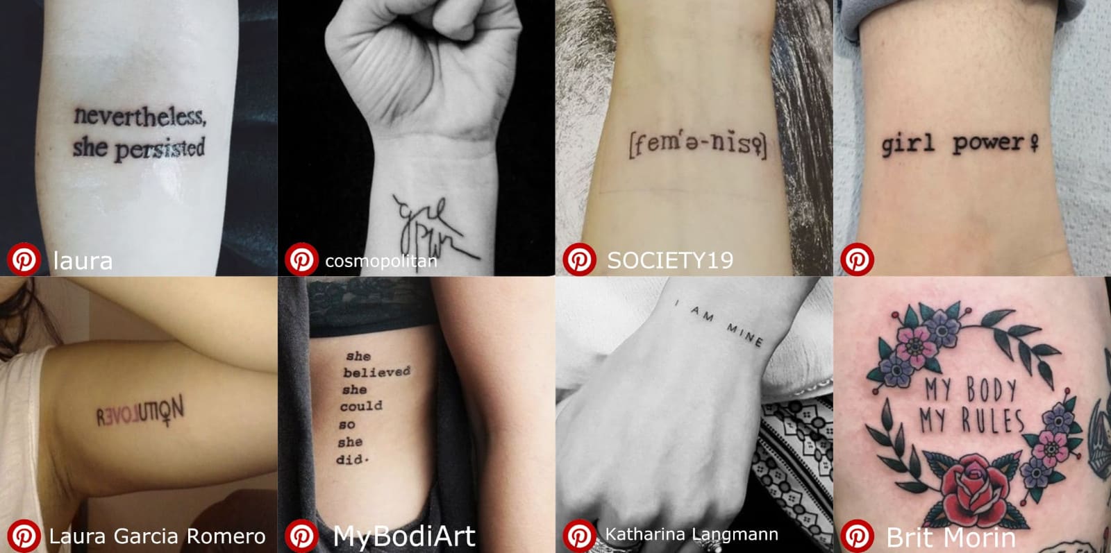 se faire tatouer un slogan féministe
