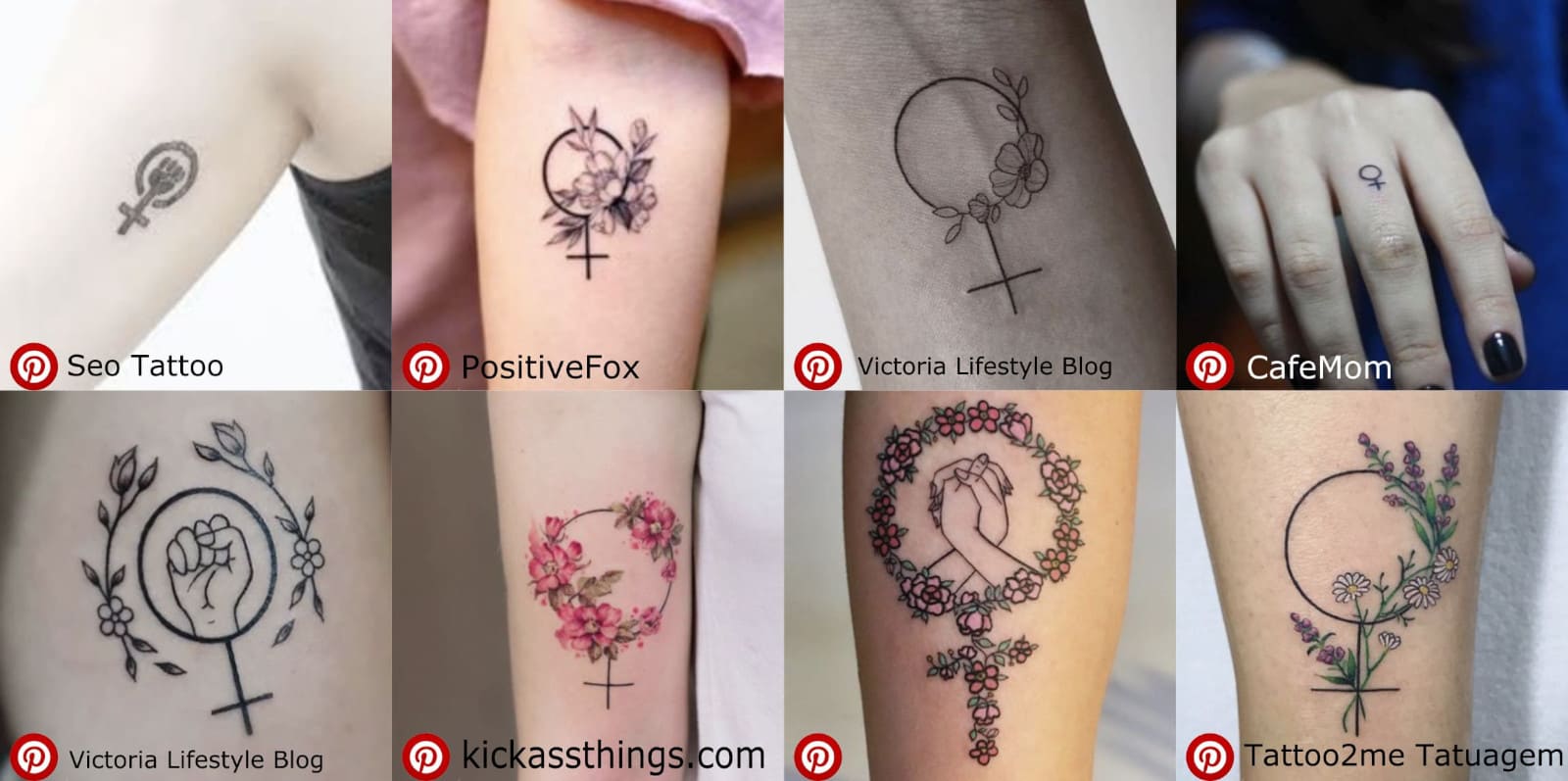 tatouage du symbole de la femme