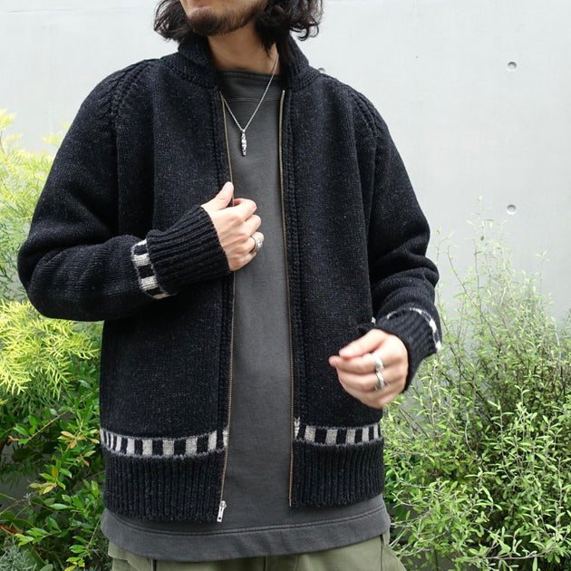 洋服好きのためのニット 》ZIP LINE CARDIGAN - WOOL – ナイジェル